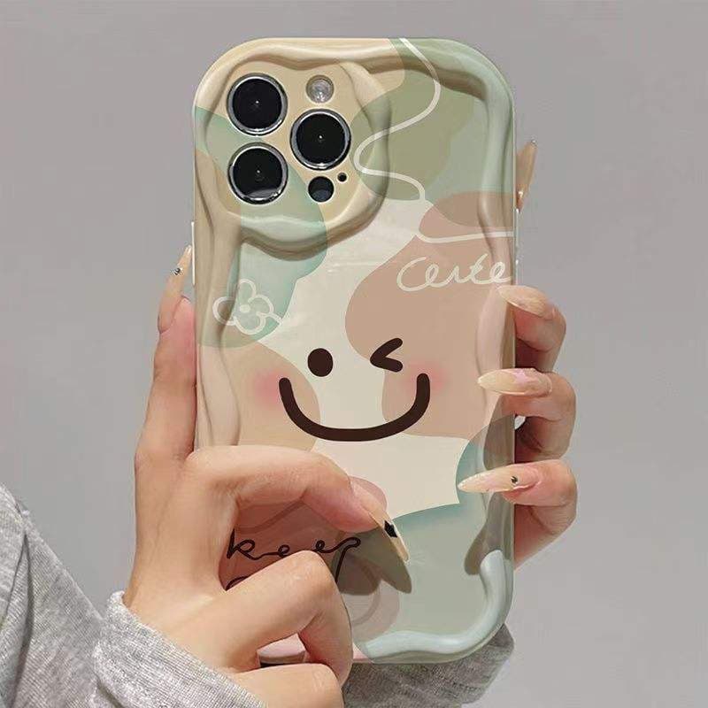 Fashionable for Smiley Face Anti-Drop TPU Phone Case