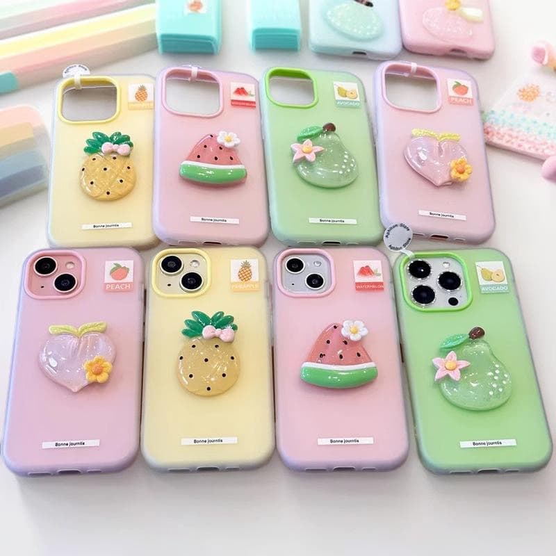 Fruit Design Cartoon Cute Women Case